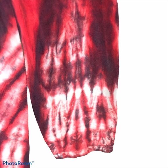 Ladies Gildan Long Sleeved Tie Dyed T-Shirt Small - Picture 4 of 10